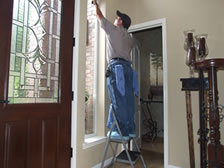 indoor window cleaning